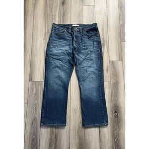 Route 66 Men's Blue Jeans Slim Straight 36x29 Medium Wash